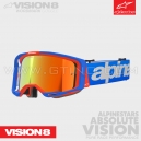 Masque "VISION 8" WORDMARK | Blue/Orange | ALPINESTARS