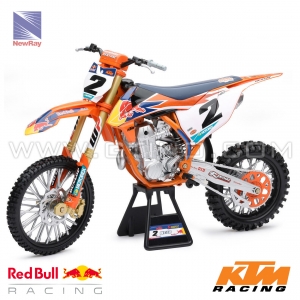 Motocross OFF-ROAD 1/6 | Moto KTM 450 SX-F Red Bull C. WEBB