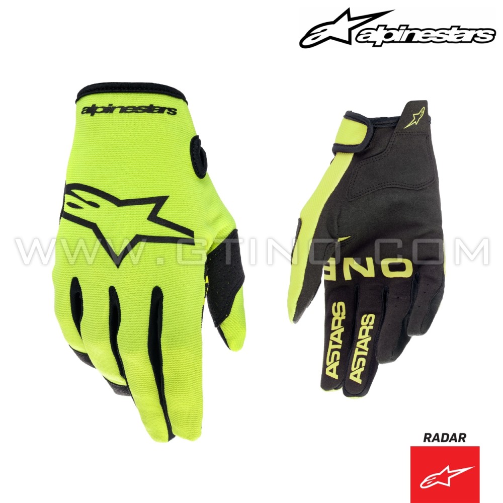 Gants RADAR "Yellow/Black" - ALPINESTARS
